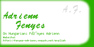 adrienn fenyes business card